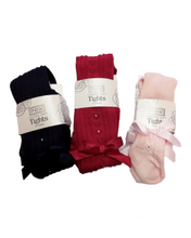 Load image into Gallery viewer, girls bow tights