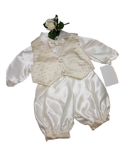 Load image into Gallery viewer, Boys ivory/gold ceremonial suit