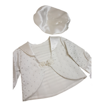 Load image into Gallery viewer, Boys ivory ceremonial romper set