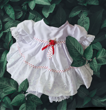 Load image into Gallery viewer, Handmade Frilly baby dress & bloomer