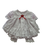 Load image into Gallery viewer, Handmade Baby frilly dress & bloomers