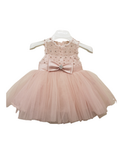 Load image into Gallery viewer, Pink bow occasion dress