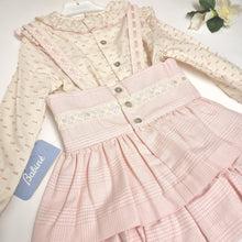 Load image into Gallery viewer, Babiné Pink/cream girls Skirt & top