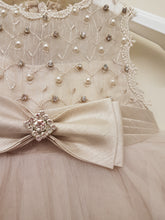 Load image into Gallery viewer, Mocca bow occasion dress