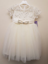 Load image into Gallery viewer, Ivory bow occasion dress