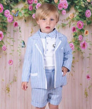 Load image into Gallery viewer, Boys blue suit outfit
