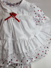 Load image into Gallery viewer, Handmade Baby frilly dress & bloomers