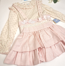 Load image into Gallery viewer, Babiné Pink/cream girls Skirt & top