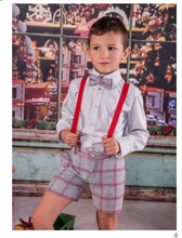 Load image into Gallery viewer, Boys grey/red spanish set