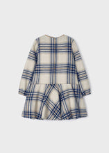 Load image into Gallery viewer, Mayoral Navy blue plaid dress

