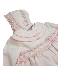 Load image into Gallery viewer, Pink baby dress, bonnet &amp; panty
