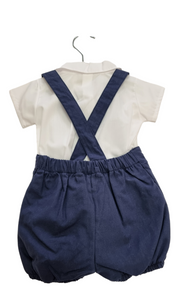 Navy/white baby outfit