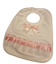 Load image into Gallery viewer, Frilly Cotton baby bib
