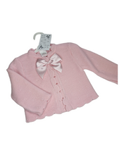 Load image into Gallery viewer, Pink baby cardigan
