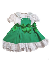 Load image into Gallery viewer, Green Baby Girls Bow outfit
