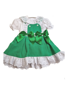 Green Baby Girls Bow outfit