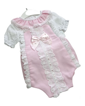 Load image into Gallery viewer, Luna frilly romper outfit - pink
