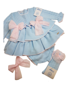 Rahigo dress, socks & Hairbow