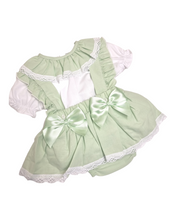 Load image into Gallery viewer, Mint bow baby outfit  2 year

