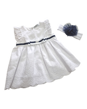 Load image into Gallery viewer, Anglaise baby dress &amp; hairband
