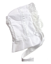 Load image into Gallery viewer, Baby bonnets - white
