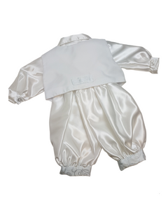 Boys white/blue christening outfit