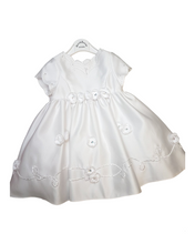 Load image into Gallery viewer, Satin White dress 18 month
