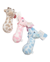 Load image into Gallery viewer, Soft giraffe baby rattle
