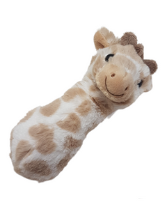 Soft giraffe baby rattle