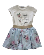 Load image into Gallery viewer, Blue Floral skirt &amp; top
