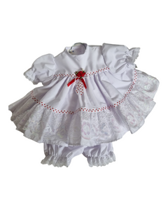Handmade Frilly baby dress & bloomer