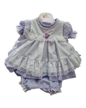 Load image into Gallery viewer, Handmade Frilly baby dress &amp; bloomers - lilac
