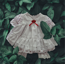 Load image into Gallery viewer, Handmade Baby frilly dress &amp; bloomers
