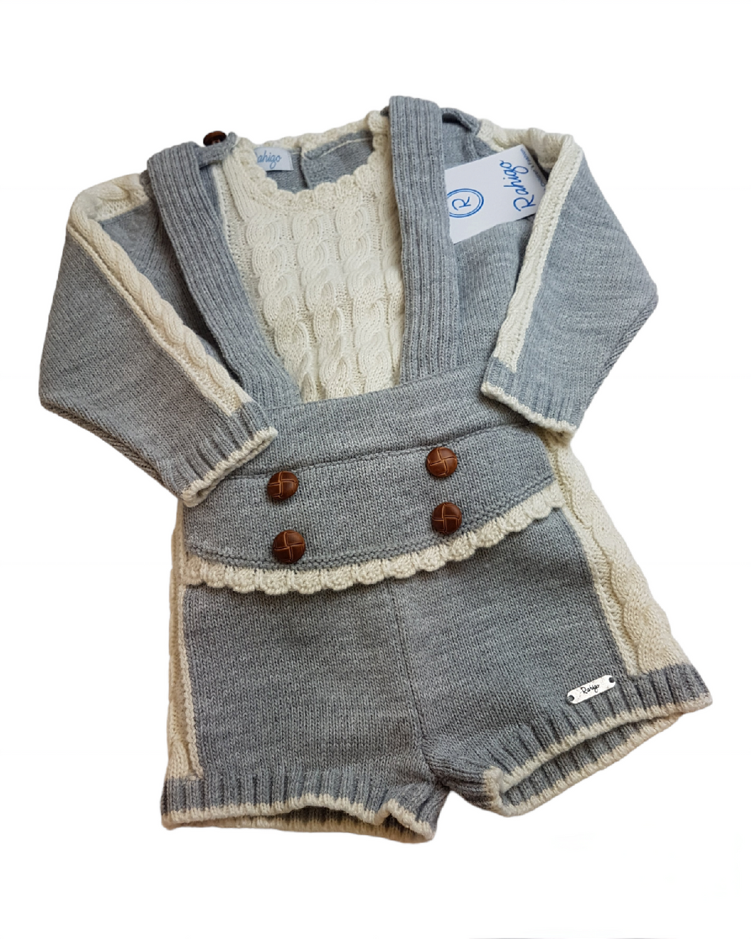 Rahigo knitted set - grey