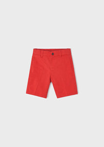 Red chino shorts & jumper top