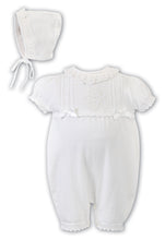Load image into Gallery viewer, Sarah Louise Knit romper &amp; bonnet

