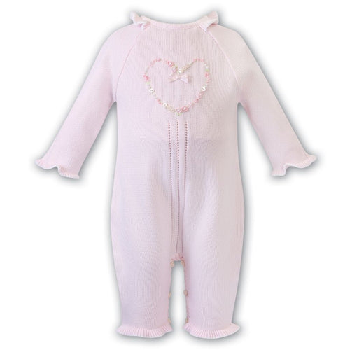 Sarah Louise 008142 pink romper knitwear