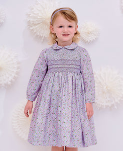Violet floral dress