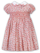 Load image into Gallery viewer, Peach floral smocked dress Sarah louise
