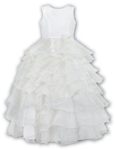 Flowergirl/bridesmaid ruffle Ivory dress
