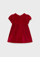 Load image into Gallery viewer, Velvet baby dress &amp; bonnet
