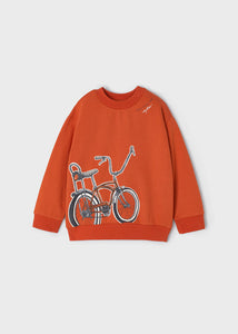 Orange Sweater Top - bike