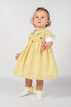 Load image into Gallery viewer, Lemon smocked dress
