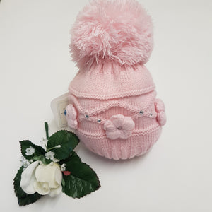 Baby knitted Pom hat
