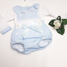 Load image into Gallery viewer, Spanish blue romper

