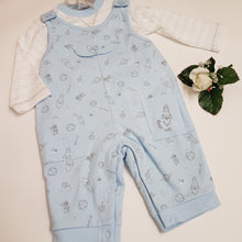 Load image into Gallery viewer, 2 piece blue space romper
