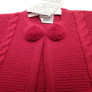Red baby cardigan