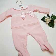 Load image into Gallery viewer, Knitted baby girl set
