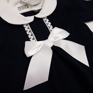 Knitted Dorothy dress -navy