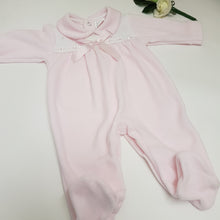 Load image into Gallery viewer, Pink Bow babygrow
